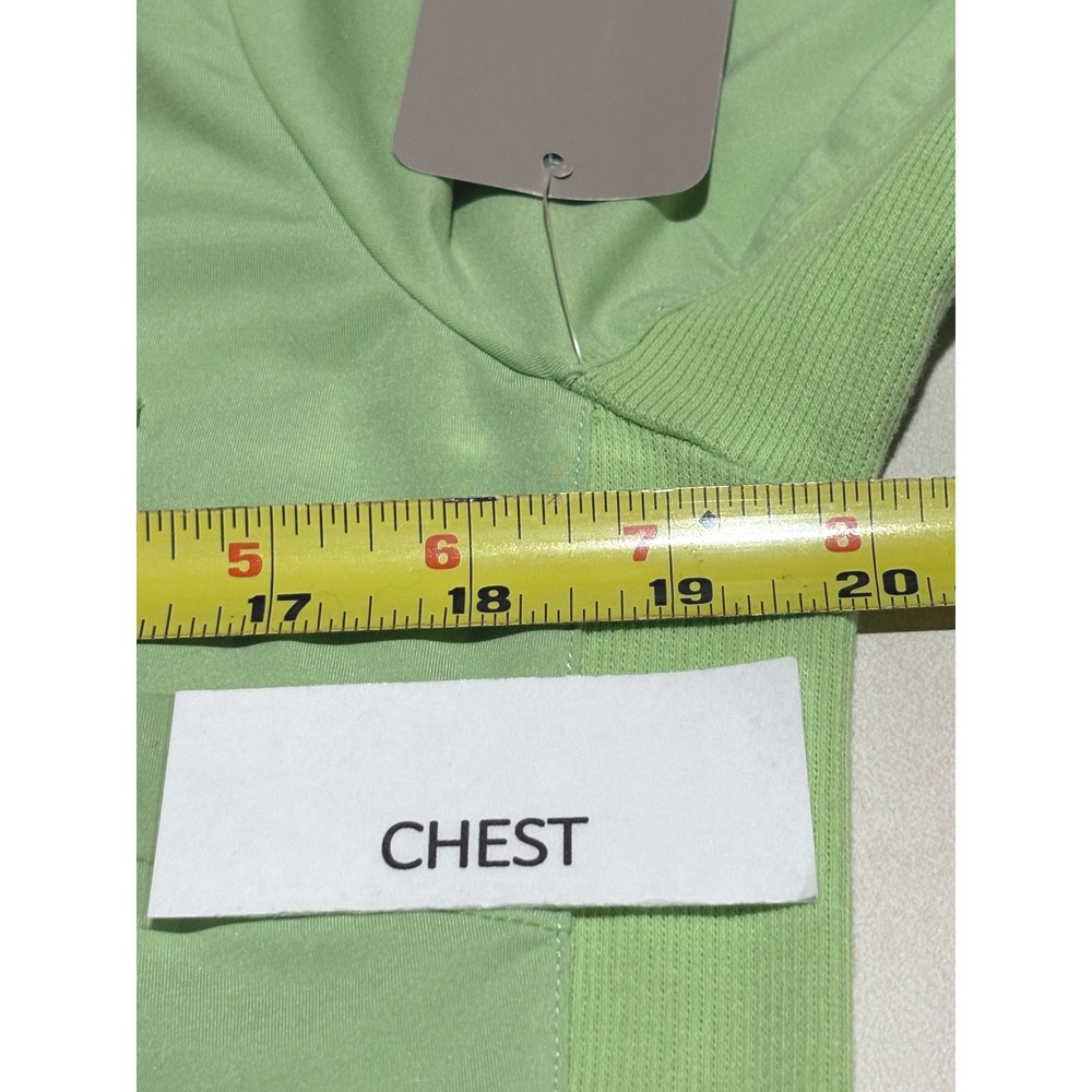 J. McLaughlin Womens ¾ Sleeve Button Down Shirt Top Sz L Green Preppy Spring - Picture 7 of 10